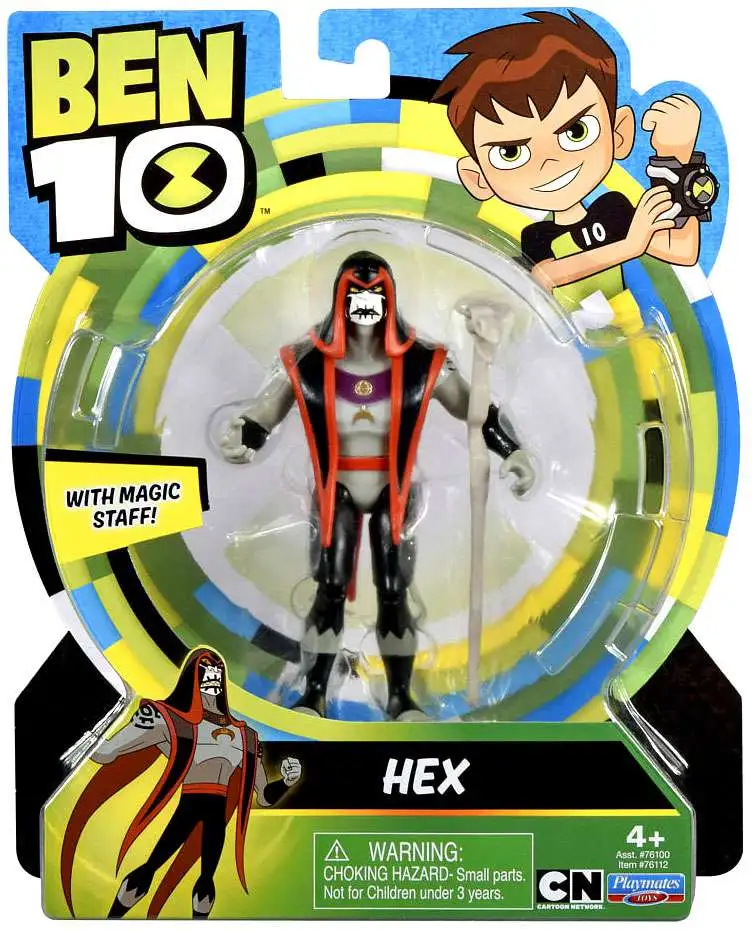 Ben 10 Basic Hex 5 Action Figure Magic Staff Playmates - ToyWiz