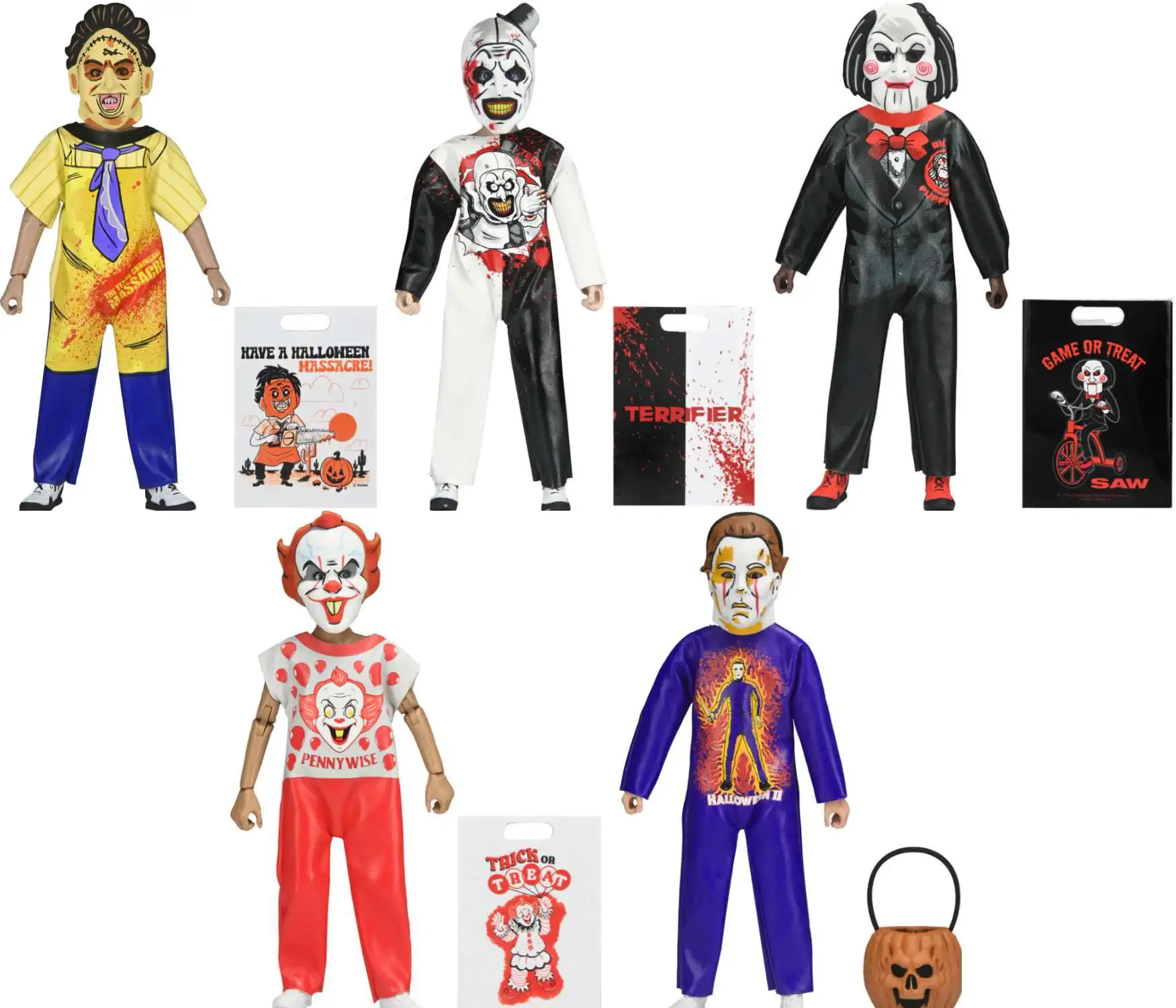 NECA Ben Cooper Costume Kids Series 9 Leatherface, Michael Myers