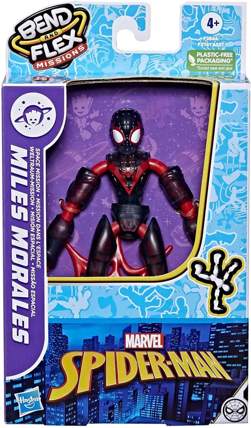 Marvel Spider-Man Bend & Flex Missions Miles Morales Action Figure [Space Mission, Damaged Package]