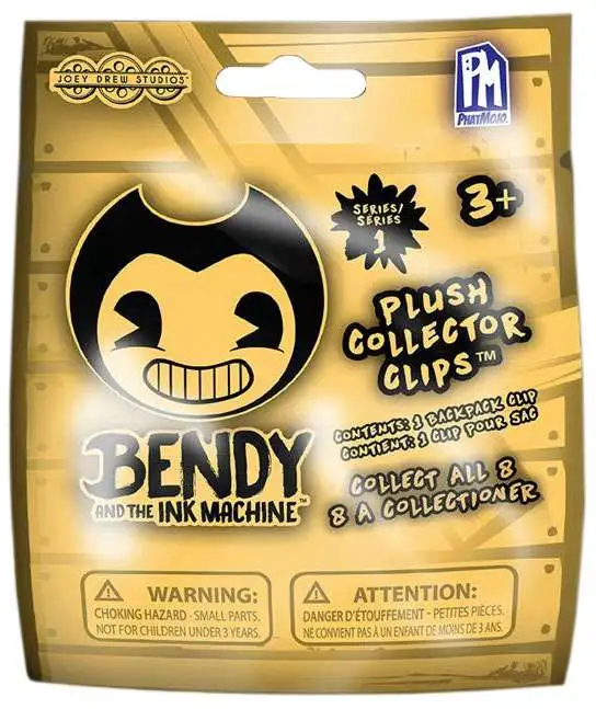 BENDY and the INK MACHINE SET OF 3 SERIES 2 COLLECTOR CLIPS _NEW