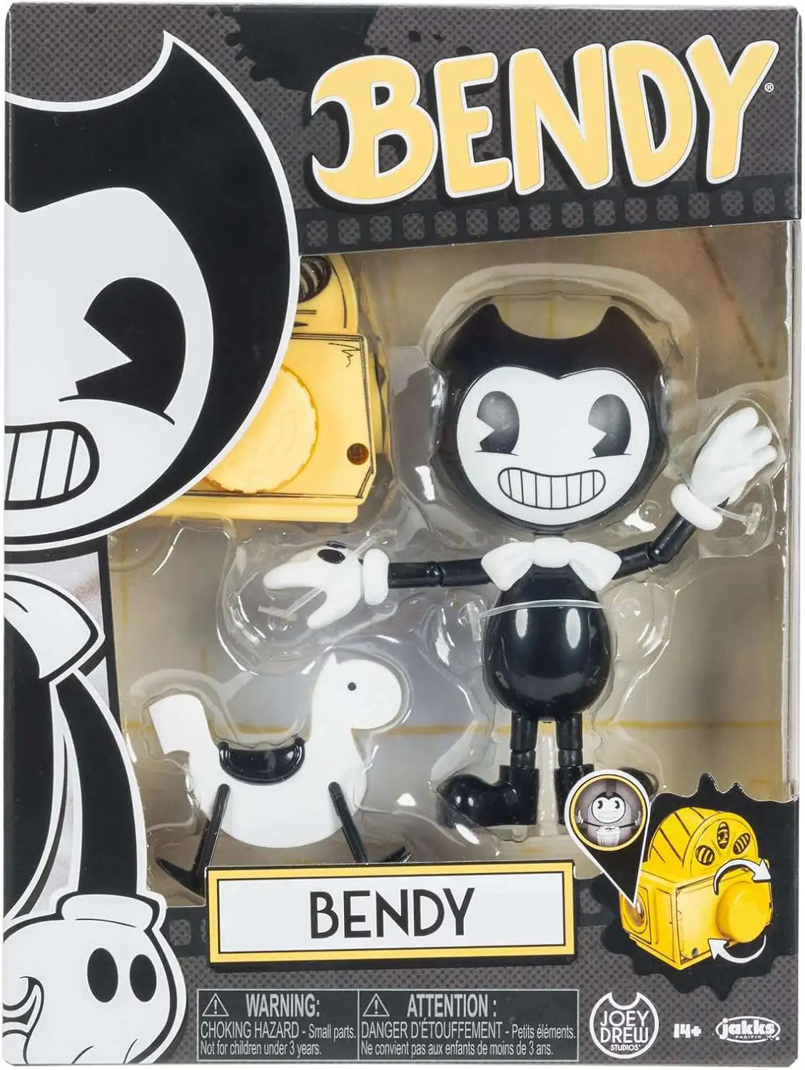 Bendy and the Ink Machine Wave 3 Bendy Action Figure [Rocking Horse & Projector, Damaged Package]