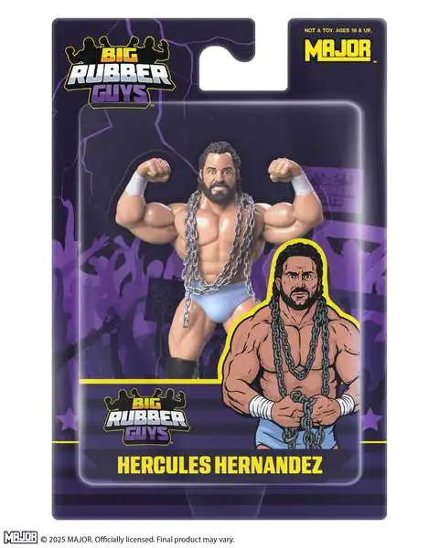 Big Rubber Guys WWE Wrestling Hercules Hernandez 8 Action Figure