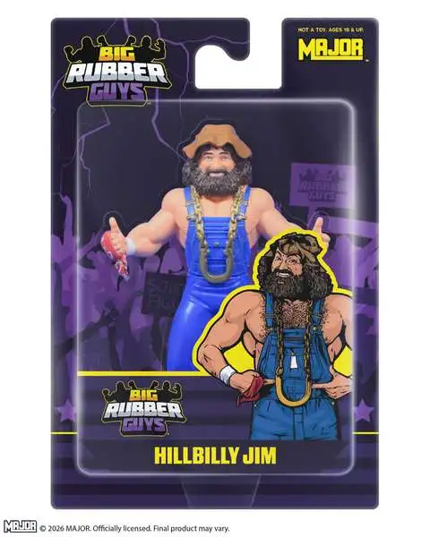 Big Rubber Guys WWE Wrestling Hill Billy Jim Action Figure (Pre-Order ships August)