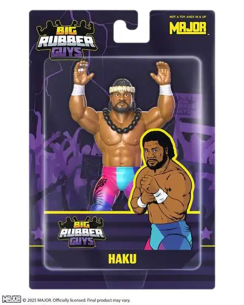 Big Rubber Guys WWE Wrestling Haku 8 Action Figure Major Bendies