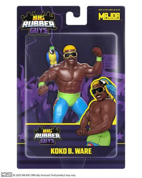 Big Rubber Guys WWE Wrestling Koko B. Ware Action Figure (Pre-Order ships May)