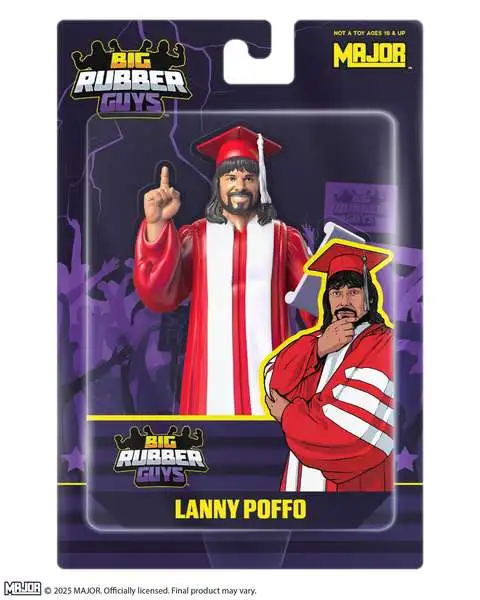 Big Rubber Guys WWE Wrestling Lanny Poffo Action Figure (Pre-Order ships May)