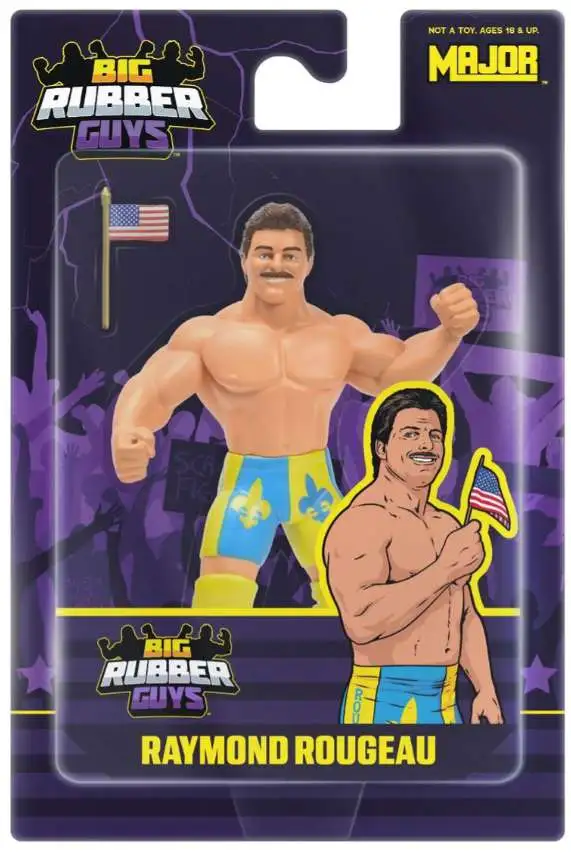 Big Rubber Guys WWE Wrestling Raymond Rougeau Action Figure (Pre-Order ships August)