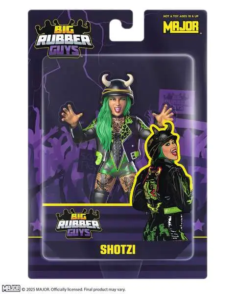 Big Rubber Guys WWE Wrestling Shotzi Action Figure (Pre-Order ships May)