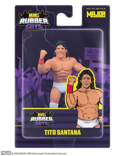 Big Rubber Guys WWE Wrestling Tito Santana Action Figure (Pre-Order ships August)