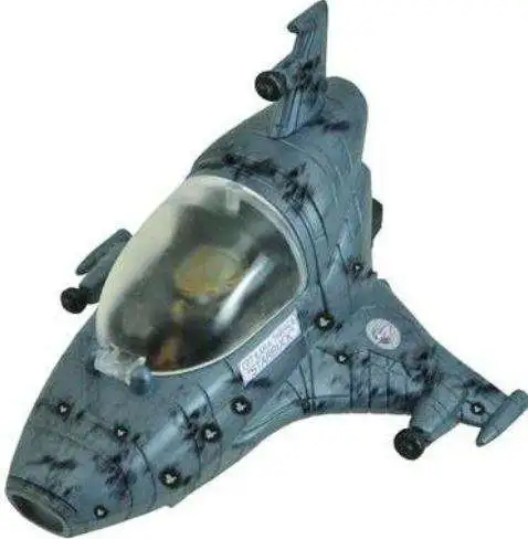 Battlestar Galactica Titanium Series Colonial Viper Mark VII Diecast Vehicle [Blue, Battle Damaged, Damaged Package]