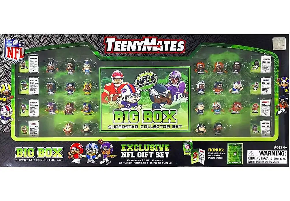 NFL TeenyMates 2025 Football BIG BOX Exclusive Superstar Collector Gift Set [22 Players!]