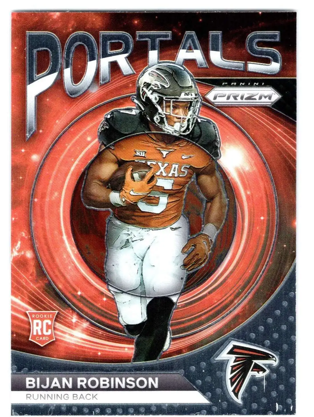 NFL 2023 Panini Prizm Portals Bijan Robinson PO-8 [Rookie]