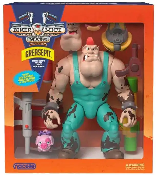 Biker Mice from Mars Greasepit Action Figure (Pre-Order ships April)