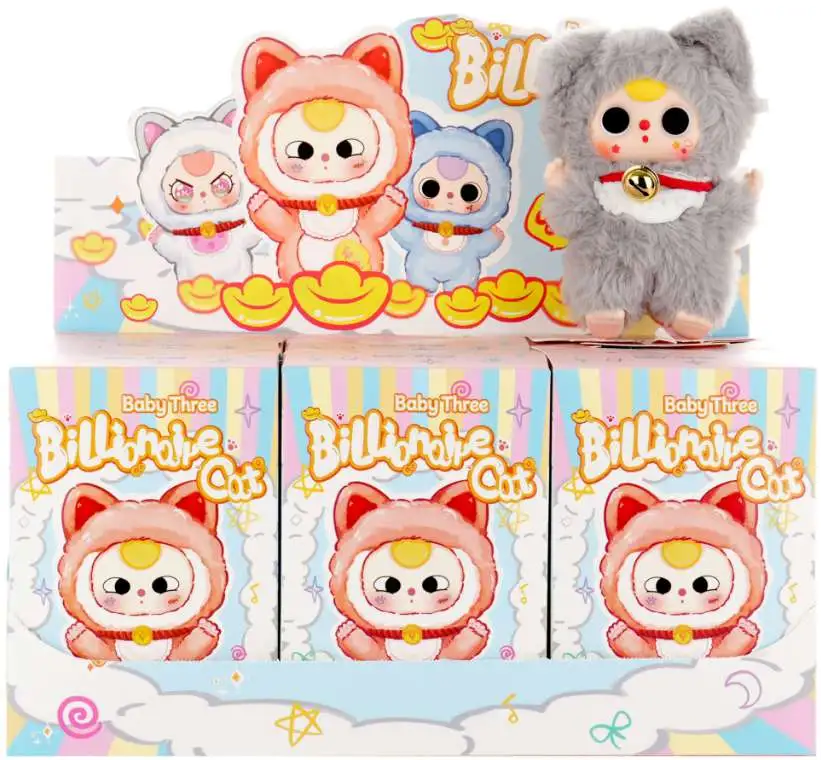 Baby Three Billlionaire Cat Mystery Pack [1 RANDOM Collector Vinyl Plush] (Pre-Order ships January)