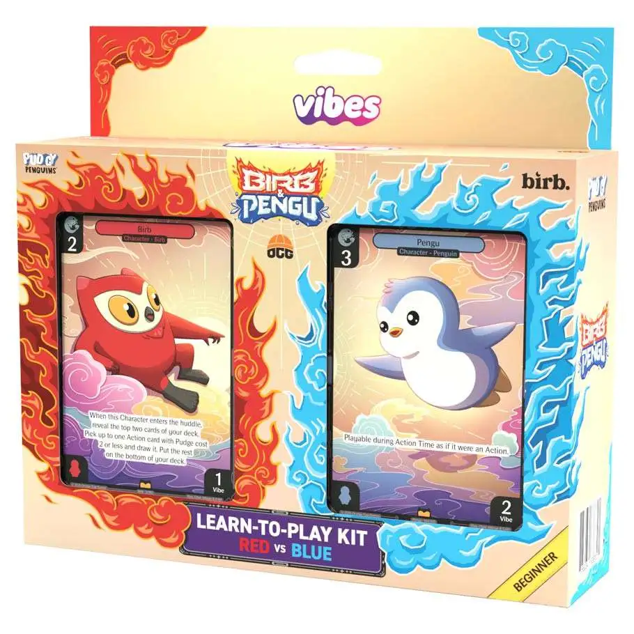 Pudgy Penguins Trading Card Game Vibes Birb & Pengu BEGINNER Starter Deck [Red Vs. Blue] (Pre-Order ships June)