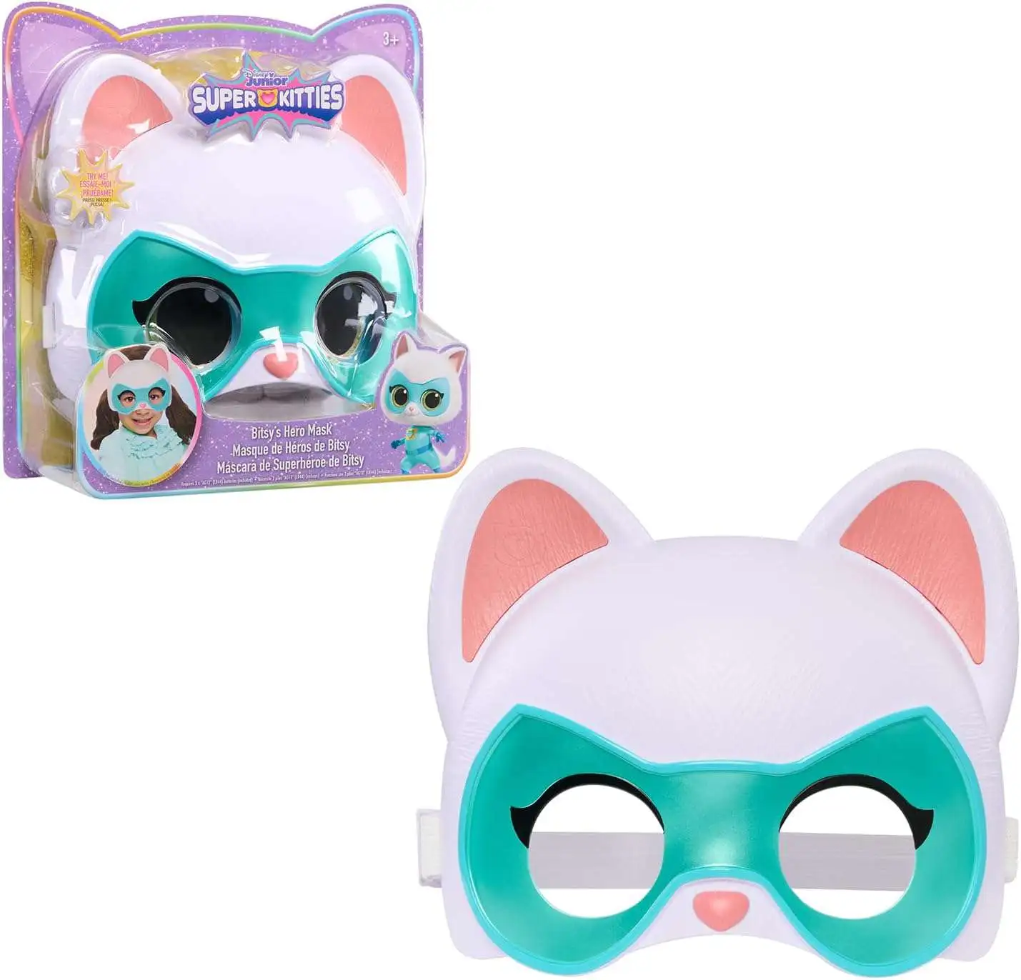 Disney Junior SuperKitties Bitsy Hero Mask Sounds Phrases Just Play ...