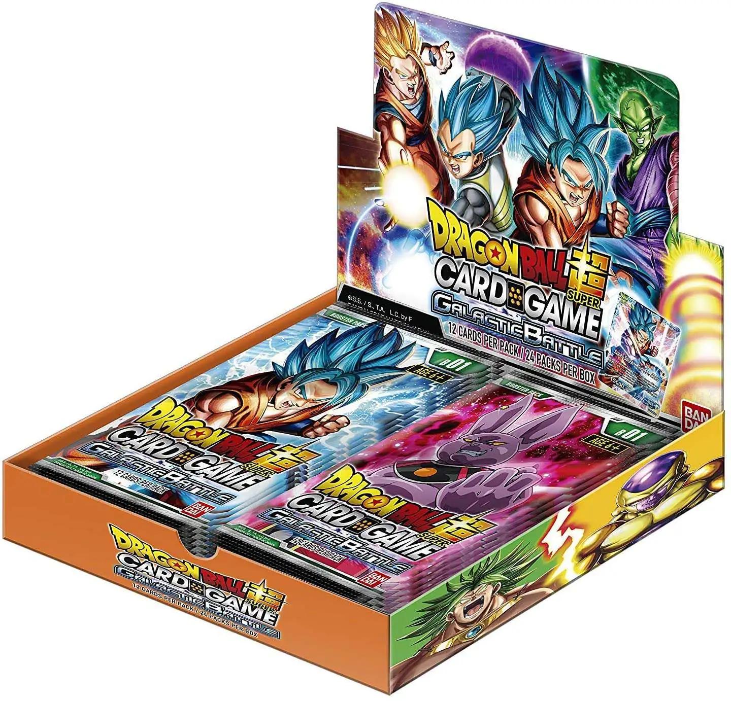 Card Game Gift Box Dragon Ball Super contains 6 packs of booster cards 