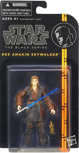 Star Wars Attack of the Clones Black Series Wave 1 Anakin Skywalker 3.75  Action Figure 03 Damaged Package Hasbro - ToyWiz