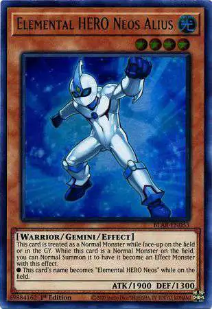 YuGiOh Battles of Legend Armageddon Ultra Rare Elemental HERO Neos Alius  BLAR-EN053