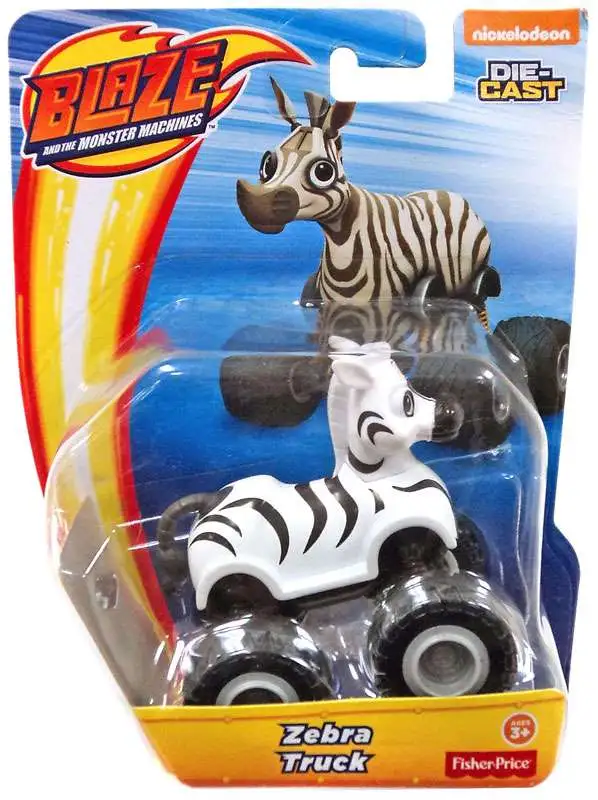 Fisher Price Blaze & the Monster Machines Nickelodeon Zebra Truck Diecast Car