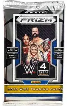 WWE Wrestling Panini 2023 Prizm Trading Card BLASTER Pack [4 Cards]