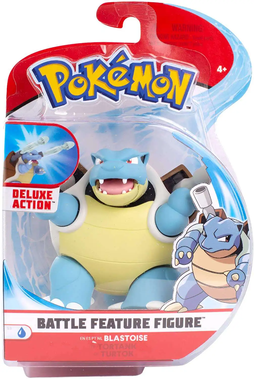 Pokemon Battle Feature Blastoise Action Figure [Damaged Package]