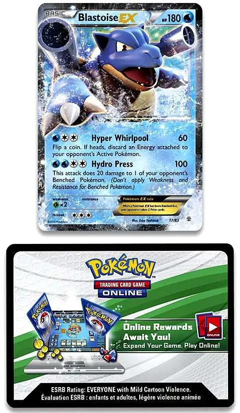 thumbnail image 2 of Blastoise EX Red & Blue Collection – Pokemon 20th Anniversary CODE CARD Only, Ungraded, Yu-Gi-Oh Misprint? 2 of 6