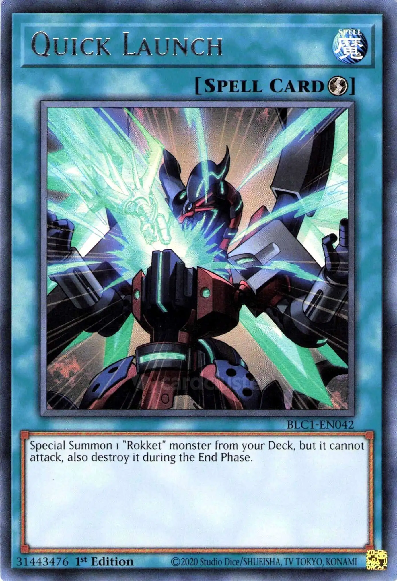 YuGiOh Trading Card Game Battles of Legend: Chapter 1 Ultra Rare Quick Launch BLC1-EN042 [Silver Name Version]