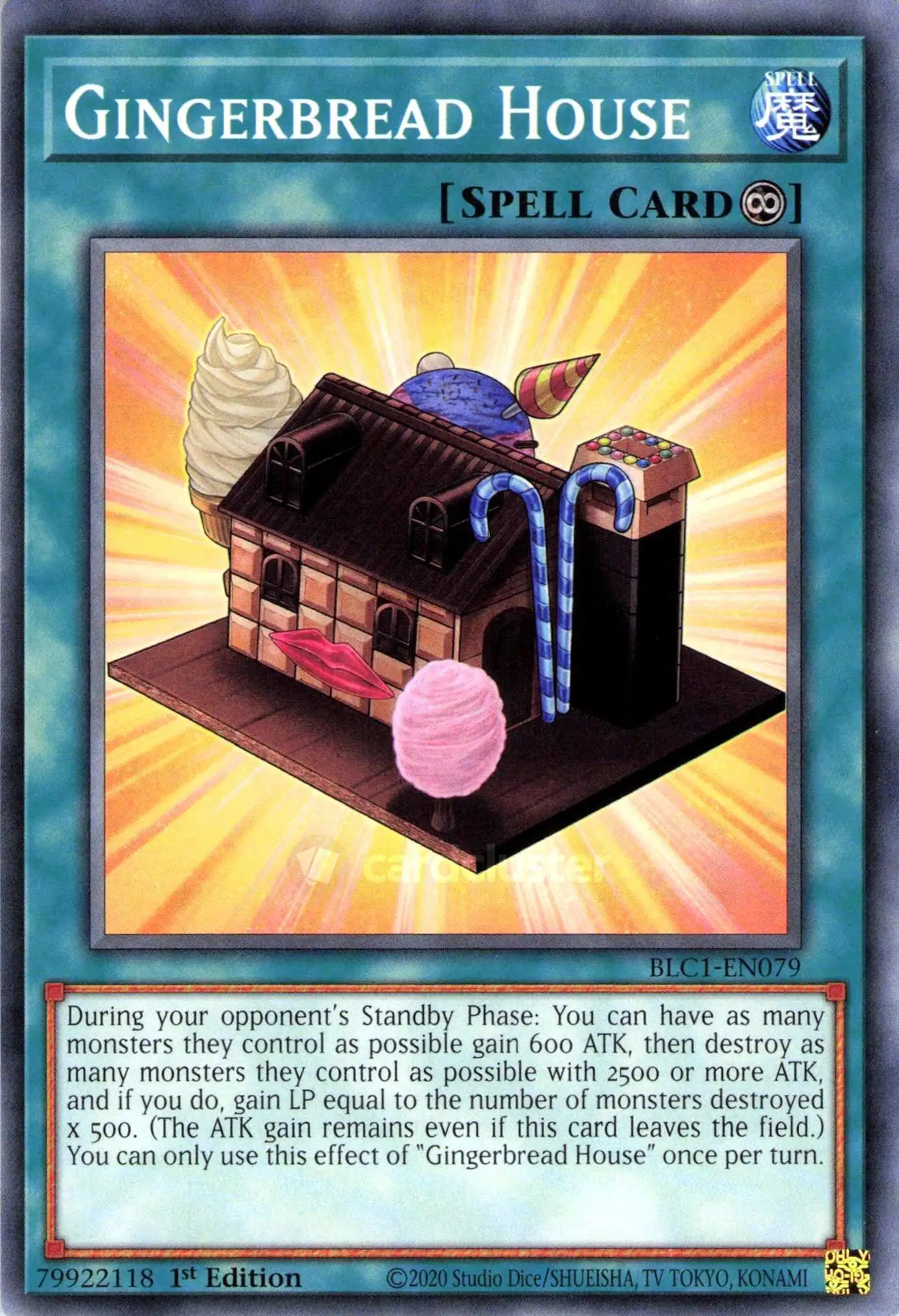 YuGiOh Trading Card Game Battles of Legend: Chapter 1 Common Gingerbread House BLC1-EN079