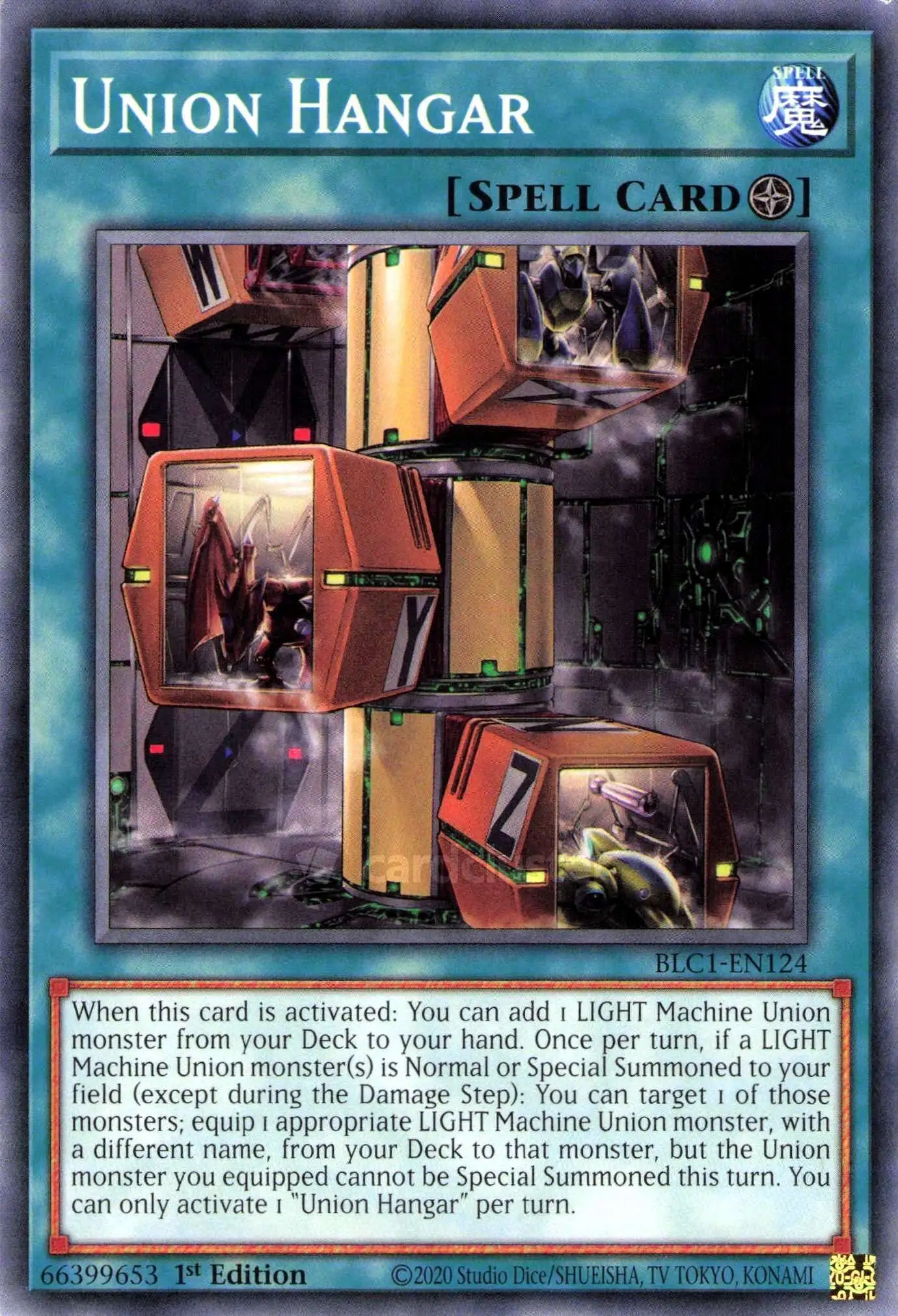 YuGiOh Trading Card Game Battles of Legend: Chapter 1 Common Union Hangar BLC1-EN124