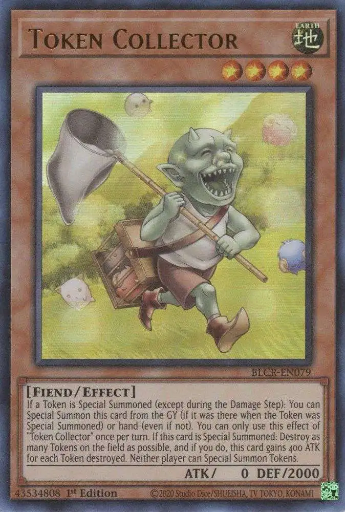 YuGiOh Battles of Legend Crystal Revenge Ultra Rare Token Collector BLCR-EN079