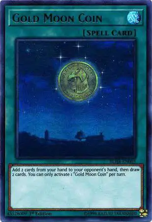 YuGiOh Battles of Legend: Hero's Revenge Ultra Rare Gold Moon Coin BLHR-EN003