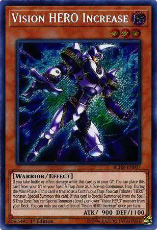 YuGiOh Battles of Legend: Hero's Revenge Secret Rare Vision HERO Increase BLHR-EN007