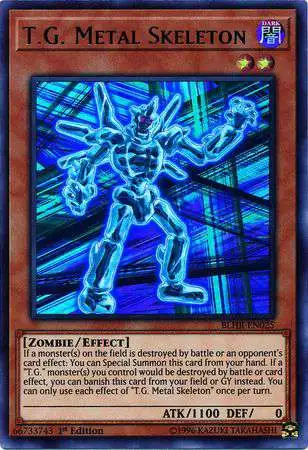 YuGiOh Battles of Legend: Hero's Revenge Ultra Rare T.G. Metal Skeleton BLHR-EN025