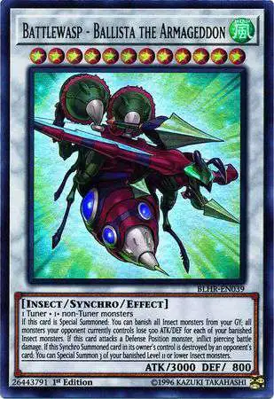 YuGiOh Battles of Legend: Hero's Revenge Ultra Rare Battlewasp - Ballista the Armageddon BLHR-EN039