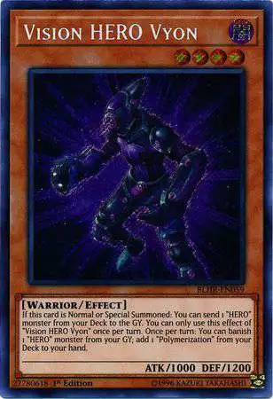 YuGiOh Battles of Legend Heros Revenge Single Card Secret Rare Vision ...