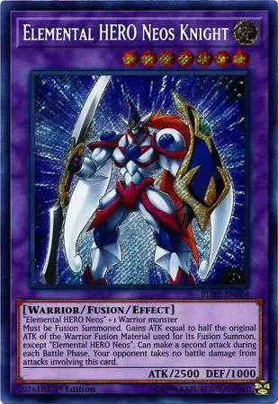 YuGiOh Battles of Legend: Hero's Revenge Secret Rare Elemental HERO Neos Knight BLHR-EN064