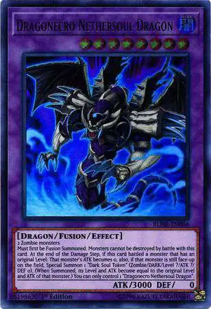 YuGiOh Battles of Legend: Hero's Revenge Ultra Rare Dragonecro Nethersoul Dragon BLHR-EN066