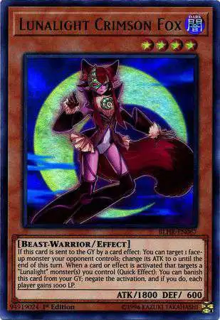 YuGiOh Battles of Legend: Hero's Revenge Ultra Rare Lunalight Crimson Fox BLHR-EN067