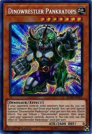 YuGiOh Battles of Legend: Hero's Revenge Secret Rare Dinowrestler Pankratops BLHR-EN070