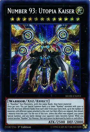 YuGiOh Battles of Legend: Hero's Revenge Secret Rare Number 93: Utopia Kaiser BLHR-EN093