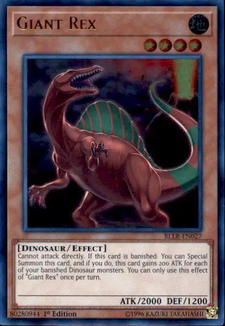 YuGiOh Battles of Legend: Light's Revenge Ultra Rare Giant Rex BLLR-EN027