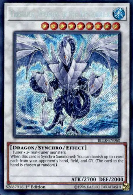 BLLR-EN060 Dragon of the Ice Barrier 1st Ed Secret Rare Trishula 