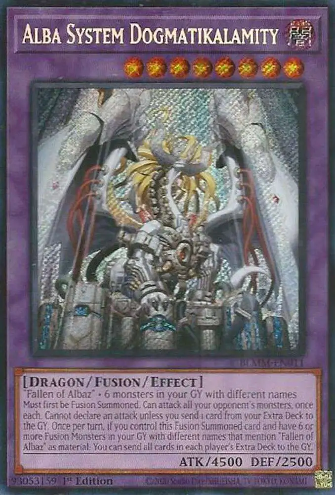 YuGiOh Trading Card Game Battles of Legend: Monster Mayhem Starlight Rare Alba System Dogmatikalamity BLMM-EN011