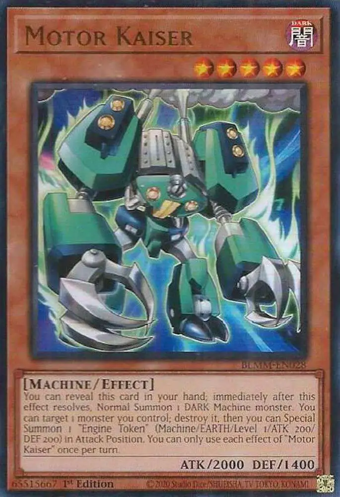 YuGiOh Trading Card Game Battles of Legend Monster Mayhem Single Card Ultra  Rare Motor Kaiser BLMM-EN028 - ToyWiz