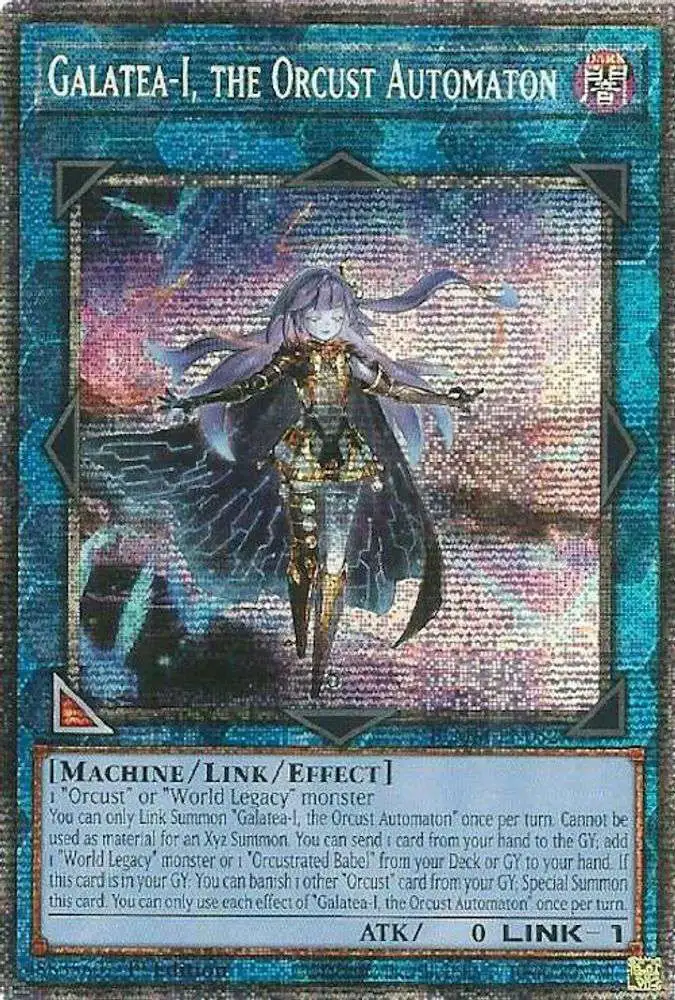 YuGiOh Trading Card Game Battles of Legend: Monster Mayhem Starlight Rare Galatea-i, the Orcust Automaton BLMM-EN052