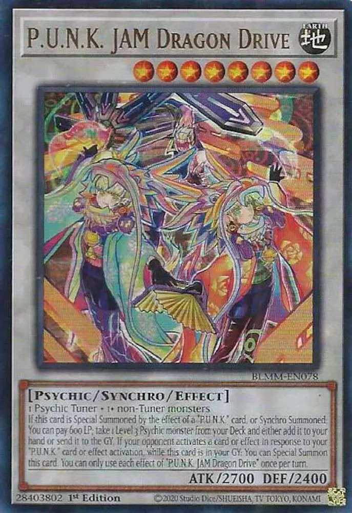 punk cards yugioh P.U.N.K. Deck notable for its vibrant design. YuGiOh Trading Card Game Battles