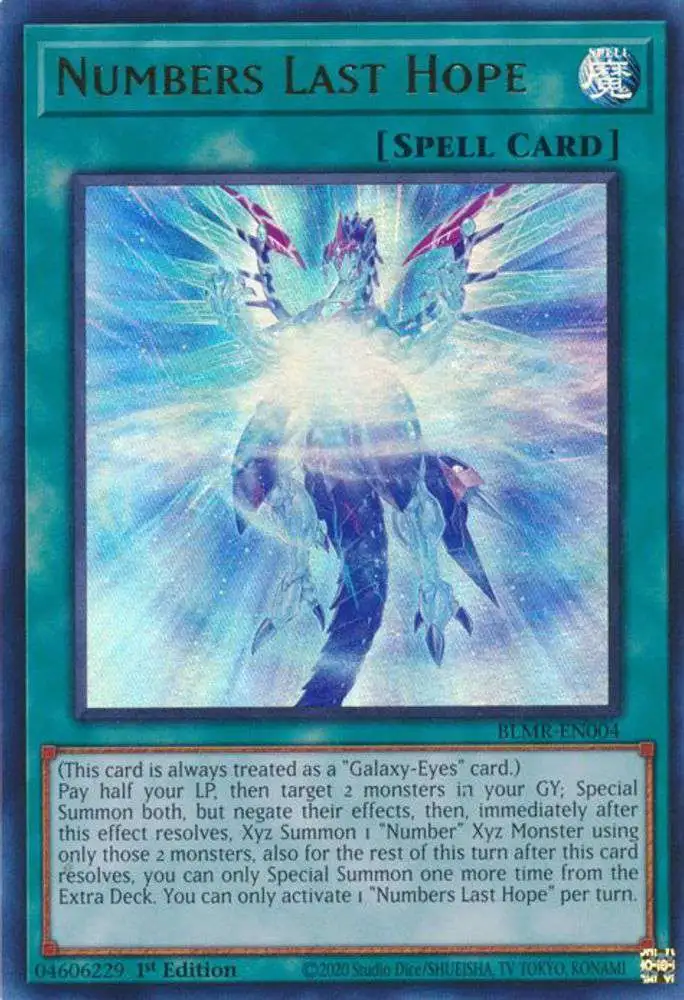 YuGiOh Trading Card Game Battles of Legend: Monstrous Revenge Ultra Rare Numbers Last Hope BLMR-EN004