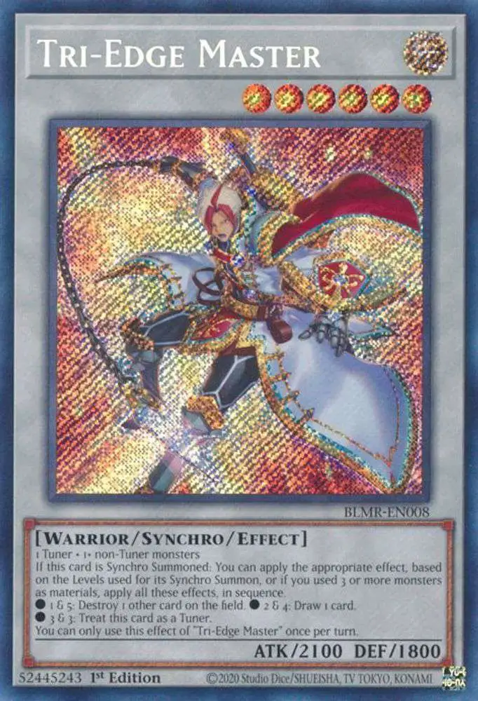 YuGiOh Trading Card Game Battles of Legend Monstrous Revenge Single Card  Secret Rare Tri-Edge Master BLMR-EN008 - ToyWiz