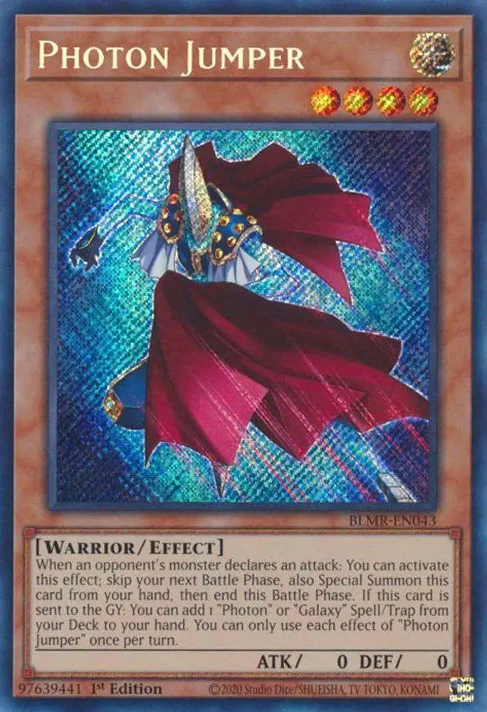 YuGiOh Trading Card Game Battles of Legend: Monstrous Revenge Secret Rare  Photon Jumper BLMR-EN043